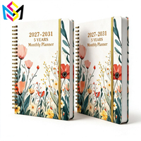 Carnet à spirales ligné avec couverture en carton épais sans acide, 80 feuilles, impression UV, édition cadeau, directement de l'usine du Guangdong