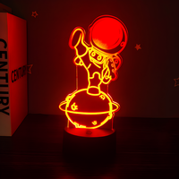 Veilleuse LED 3D personnalisée, astronaute qui bouge, sept couleurs changeantes avec contrôle tactile pour adolescents