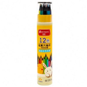 Custom Poplar Wood Colored Pencil Set-12-48 Colors Multi-Use Customized Packing for Drawing & Graffiti - Product Image 1