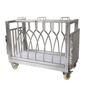 <span class=keywords><strong>Cage</strong></span> de contrôle de compression d'animal de dossier d'acier inoxydable vétérinaire pour l'usage d'aquarium de chien de chiot - Product Image 6