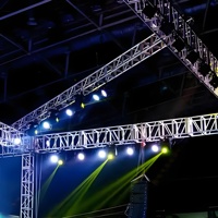 Estructura de Truss de Aluminio para Publicidad, Soporte para Iluminación LED de Escenario, Exhibición de Truss para Paredes y Portones