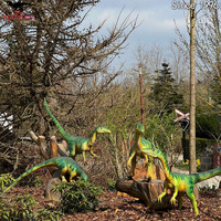 Accessoires de parc à dinosaures, dinosaure animatronique, raptor