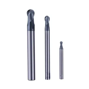 Ball Nose 1Mm End Mill Insert Metal Solide Caebide Aluminum Rough Face Manicure Milling Cutter for stainless steel
