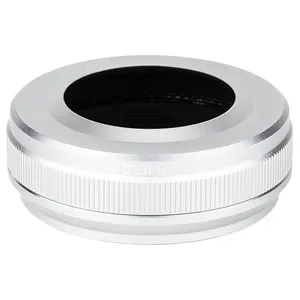 JJC LH-JX100VII silberne Objektiv haube für Fujifilm X100V-, X100-, X100S-, X100T-und X100F-Kameras