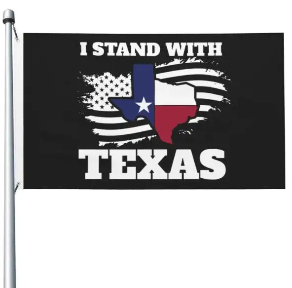 Hoge Kwaliteit Custom I Stand Met Texas Prikkeldraad Vlag Voor Kamer Jongens Vlag Outdoor Banner Voor Klaslokaal 3X5 Ft