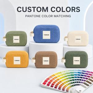 Custom Logo Terry Cloth Cosmetic <b>Bag</b> Soft Zipper Makeup <b>Pouch</b> Portable Travel Toiletry Organizer <b>for</b> <b>Women</b> Wholesale - Product Image 3