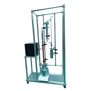 Équipement de distillation fractionnée (rectification) en acier inoxydable 10L 20L pour laboratoire, colonne de distillation, moteur électrique - Product Image 1