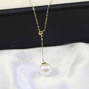 Feirun จี้น้ำจืด3A 8-8.5มม. ทองคำแท้<span class=keywords><strong>สี</strong></span>เหลือง18K - Product Image 5