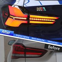 KGKB LED-Rückleuchten-Set für BMW X1 F48 F49 18i 20i 2016-2019 G05-Stil mit Sequenzieller Animation Dynamischer Blinker Plug & Play