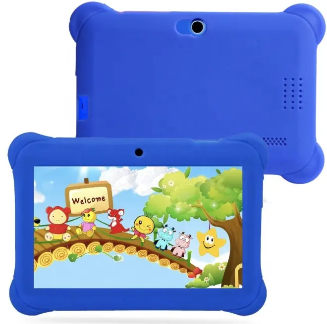 Cheap Kids Children Tablet With 7 inch Screen Educational Learning Android Kids Tablet With Silicon Case