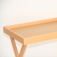 Table de service pliante en bois JIABAO, plateau pour canapé, plateau pliable