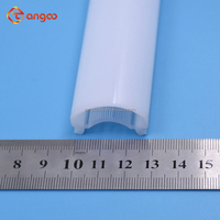 Tube d'éclairage LED creux personnalisé en coextrusion double couche en PC Couvercle de lumière LED coextrudé opale et clair