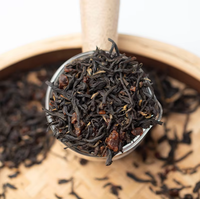 Thé aux fruits lychee, thé noir avec lychee séchées, thé au lait aux fruits séchés fait main