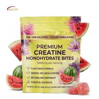 Gummies de créatine hydrochloride à marque privée, supplément nutritionnel pour la musculation, saveur personnalisée, OEM ODM, vente en gros