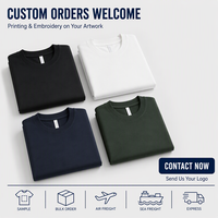 T-shirt en coton lourd 300 GSM pour homme, uni, surdimensionné, grande taille, unisexe, logo personnalisé, tee-shirt décontracté à manches courtes, livraison rapide