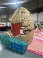 Grand carton de publicité d'événement extérieur personnalisé oeuf de Pâques en forme de ballon oeuf de dinosaure gonflable géant