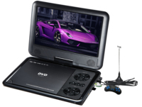 9,5 Zoll LED-Bildschirm PDVD Wiederaufladbarer Akku Spiel USB TV Tragbarer DVD-Player