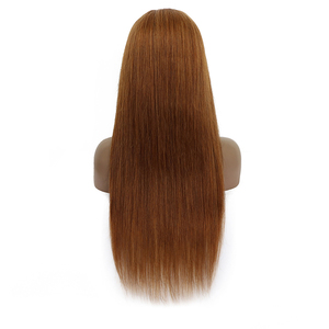 Wholesale Virgin Human Hair Color Lace Frontal <strong>Wig</strong> Colored <strong>Wigs</strong> Human Hair Straight Wave Burnt Hd Lace Front #6 <strong>Ginger</strong> <strong>Wigs</strong> - Product Image 3