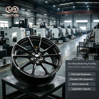 Jantes sport noires forgées de luxe 18 19 20 pouces 5x130 ET40 à rayons en V squelettisés 10 branches pour Porsche