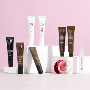 ICONSIGN Gel para cejas laminación paso 1 Paso 2 queratina tubo de elevación de pestañas permanente con tinte de Henna para cejas con aceite nutritivo bálsamo de pegamento de frutas - Product Image 1