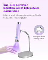 NOUVELLE Lampe à ongles UV LED sans fil rechargeable à capteur infrarouge, séchoir à gel Flash Cure AI avec double minuterie et support