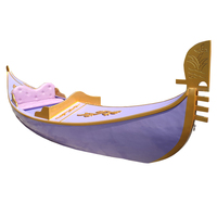 Gondole en bois de loisirs XP-Custom Sightseeing, nouvelle gondole électrique et bateau à rames décoratif – Fournisseur pour lacs et stations balnéaires