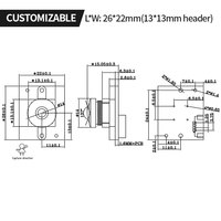 Module de caméra HD grand angle compact OV9281 720P 60fps monochrome avec obturateur global, sans pilote USB, pour aspirateurs robots