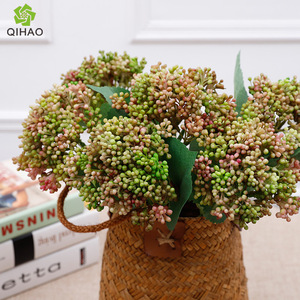 QIHAO - Coliflor Artificial de Plástico para Decoración de Interiores del Hogar, Arreglo Floral - Product Image 1