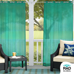 Eyelet HDPE Outdoor <b>Curtains</b> 150 GSM with UV Protection and Weather Resistant Performance for Balconies Patios and Outdoor Space - Product Image 2