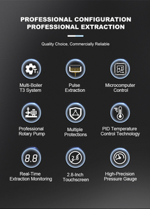 Máy pha cà phê chuyên nghiệp, tốt nhất, làm sô cô la nóng, cappuccino, máy pha cà phê espresso Ý cổ điển - Product Image 6