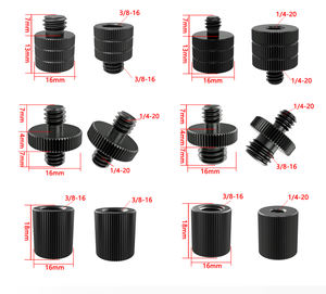 Kamera vidası 1/4 ila 3/8 dönüşüm vida somunu kamera yayın montaj adaptörü vida için kamera tripodu Monopod topu kafa - Product Image 6