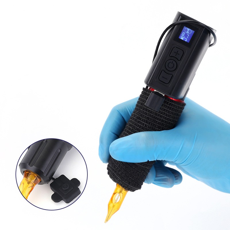 Беспроводной блок питания, цифровой аналоговый блок питания для татуировки, Мини RCA/DC блок питания для татуировки