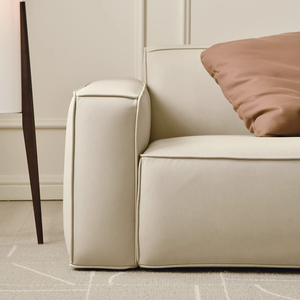 Customizable Module Sofa Small Apartment Living Room Nordic Bean <strong>Curd</strong> Skin Small Apartment Living Room <strong>Set</strong> Sponge Fabric - Product Image 3