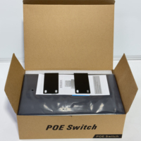 Switch Gigabit PoE 8 Port Daya Tinggi 60W Per Port IEEE 802.3bt Tipe 3 Full GE 2 Uplink 300W Daya untuk Kamera PTZ WiFi6 Rak-mount