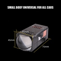HYML Super lumineux Mini 1.8 pouces Bi LED projecteur Laser lentille haut feux de croisement Modules de matrice de lumière phare de voiture