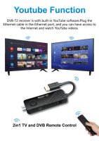 Boîtier TV numérique Full HD avec prise en charge de la marque OEM, CE, WIFI, Dvbt2, décodeur, clé USB Dvb-t2