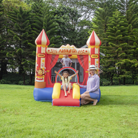 Château gonflable avec toboggan rouge, en stock aux États-Unis, pour enfants, divertissement extérieur, usage domestique