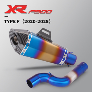 Pour F900R F900XR <span class=keywords><strong>F</strong></span> <span class=keywords><strong>900</strong></span> R <span class=keywords><strong>XR</strong></span> 2020-2025 Tube à enfiler systèmes d'échappement de moto modifier 51mm Interface mi lien tuyau - Product Image 6
