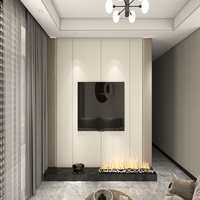 Nouveau panneau mural WPC ignifuge, insonorisé, imperméable, moderne, classique, pour usage domestique, durable, taille et couleur personnalisables, grille 3D
