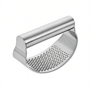 Presse-ail en acier inoxydable, ustensile de cuisine manuel pour écraser l'ail - Product Image 2