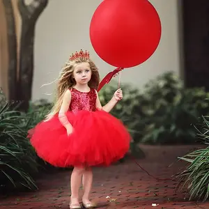 Vendita calda per ragazze vestito da bambina abito da sposa per bambine abiti da festa estate bambini TuTu