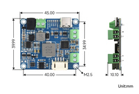 Papan Pengembangan Manajer Daya Surya Waveshare (D) Tempat Baterai Mendukung Panel Surya 6V~24V Output Teratur Tipe-C 5V/3A