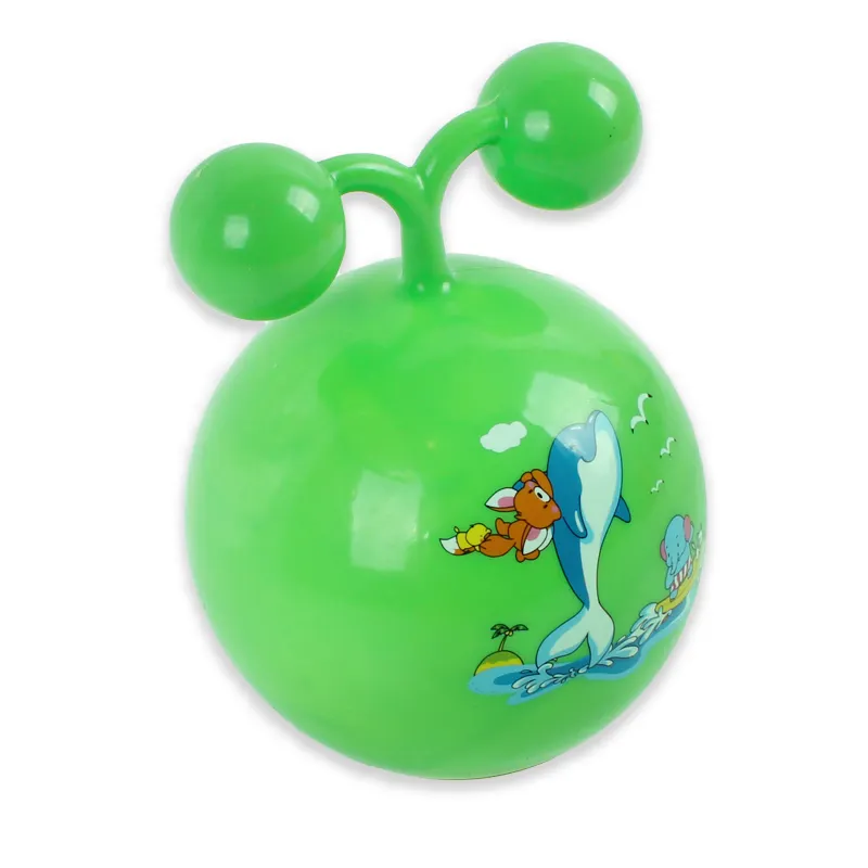 Fitness Bouncing Jumping Hopper Ball Inflate With Double Balls For Children