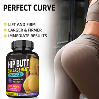 Complément Herbal Naturel à Base d'Extraits Végétaux en Gélules pour l'Augmentation des Hanches et des Fesses BBL, Fesses Plus Volumineuses, 60 Capsules