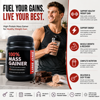 Bioby OEM Private Label Mass Gainer Whey Protein Powder Chocolate Cookie pour la croissance musculaire et le soutien à une prise de poids saine