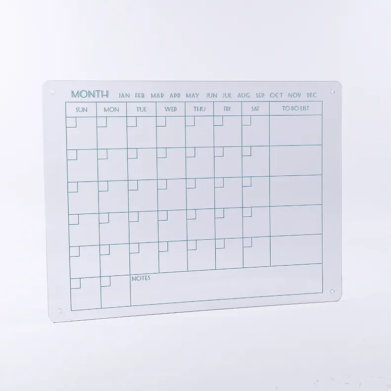 Acrylic Note Board Refrigerator Dry Erase Board Magnetic Clear