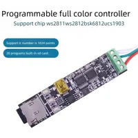 Controlador LED a Todo Color Ws2811sk6812, Tira de Luces Programable DIY, 5V12V, Efecto Agua Fluida, 1024 Píxeles, Garantía de 2 Años