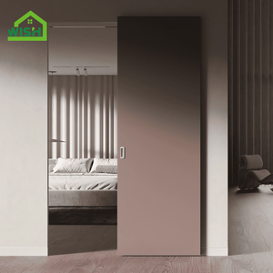 Minimalistische Houten Schuifdeur Spookdeur Trackless Slaapkamer Woonkamer Houten Schuifdeur Schuur - Product Image 4