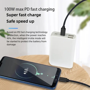 <span class=keywords><strong>Cable</strong></span> USB C a C <span class=keywords><strong>de</strong></span> 100W 5A para Carga Rápida, <span class=keywords><strong>Cable</strong></span> <span class=keywords><strong>de</strong></span> Nailon para Teléfono Móvil, Accesorios al por Mayor, 20V 1m, Cables <span class=keywords><strong>de</strong></span> Datos PD <span class=keywords><strong>de</strong></span> Moda - Product Image 2