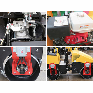 Rodillo Vibratorio de un Solo Tambor de 890 kg, Sistema Hidráulico Importado, Dirección Hidráulica, Accionamiento Hidráulico, Compactador de Carreteras - Product Image 5